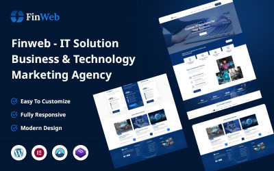 Finweb – IT-megoldások és technológiai marketingügynökségek WordPress-téma