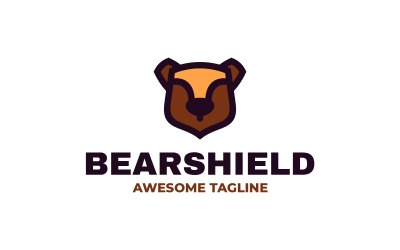 Логотип талисмана Bearshield из мультфильма
