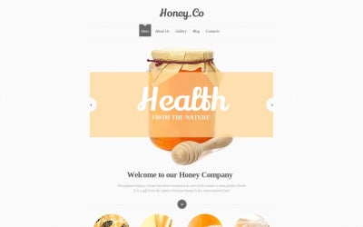 Modello di sito Web reattivo di Honey Store