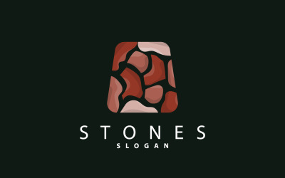 Brick Stone Logo Premium Elegant Ontwerp V10