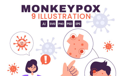 9 Illustration zum Ausbruch der Affenpocken