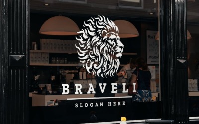 Logo professionale Brave Lion Head