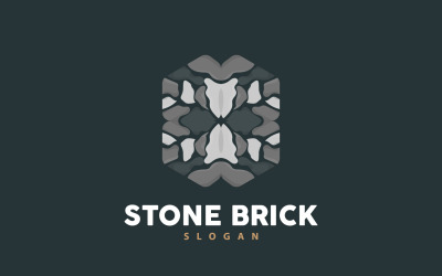 Логотип Brick Stone Premium Элегантный дизайн V16