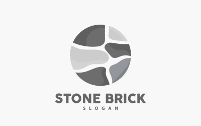 Логотип Brick Stone Premium Элегантный дизайн V1