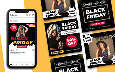 Black Friday Instagram Gönderi Şablonu 21