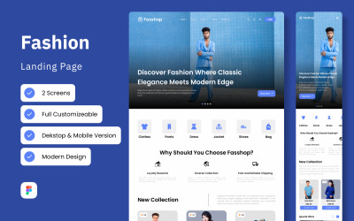 Fasshop - Mode-Landingpage