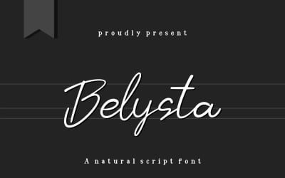 Belysta a Natural Script Font