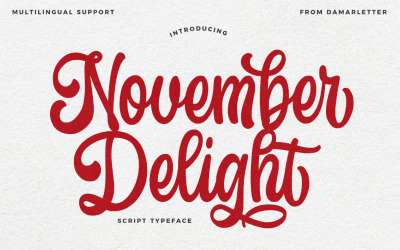 November Delight Handschrift Script