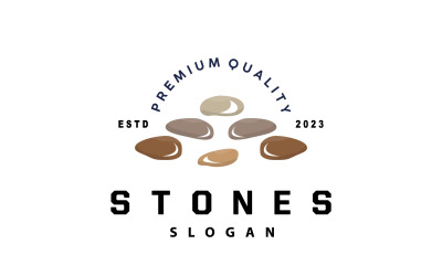 Stein Logo Premium elegantes Design Vektor V12