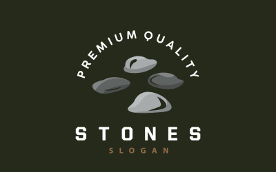 Stein Logo Premium elegantes Design Vektor V2