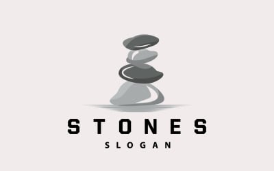 Stein Logo Premium elegantes Design Vektor V3