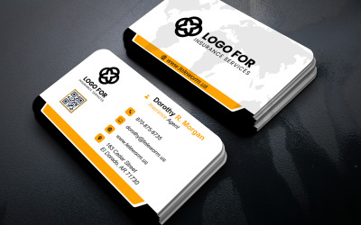 Minimalist Corporate Business Card PSD Template – Double-Sided Editable Design for Professionals