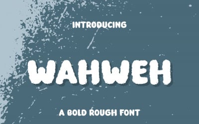 Wahweh, eine fette, raue Premium-Schriftart