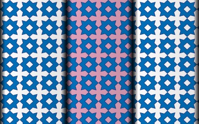 Personalizza il design del pattern vettoriale dello stile di sfondo.