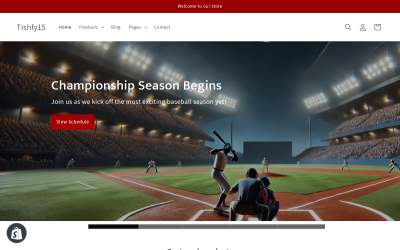 Tishfy15 – Téma Baseball Shopify 2.0