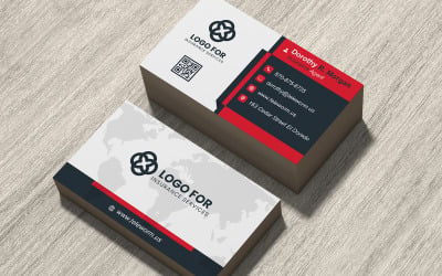 Professional Blue Business Card Template PSD for Corporate Identity and Marketing Presentation