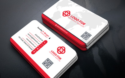 Einfache schwarz-weiße Visitenkartenvorlage im PSD-Format für professionelles Branding und einfache Anpassung