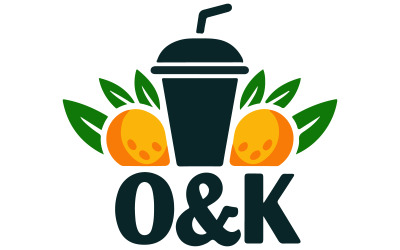 En modern logotypdesign för ett dryckesmärke