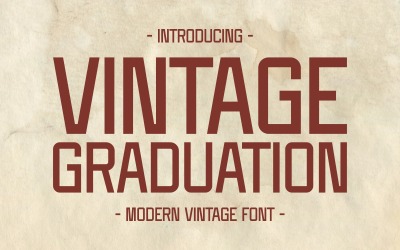 Vintage Graduation - Modern Vintage Font