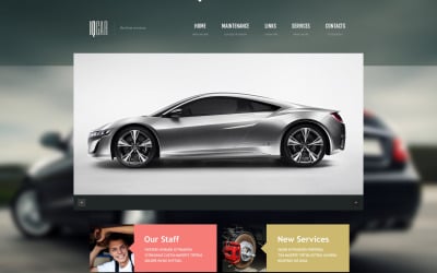 Modelo de site responsivo para conserto de automóveis