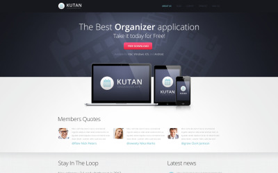 Шаблон Drupal для софтверной компании