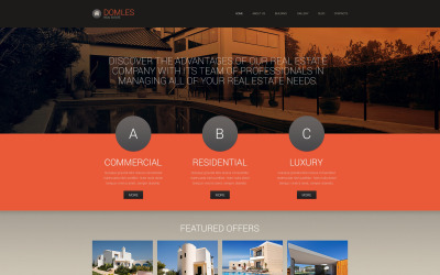 Szablon Drupal Real Estate Drupal Template #46244