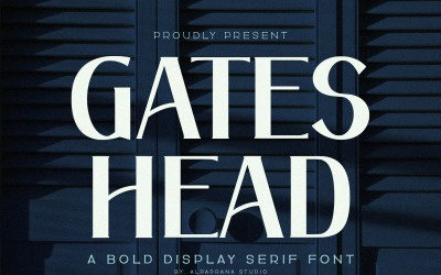 Gateshead - Carattere Serif visualizzato