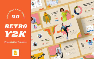 Bodega – Plantilla de Google Slides con temática retro del año 2000