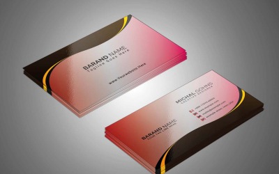 Business card design template. modern and creative business card.