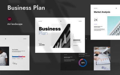 Business Plan Brochure Landscape Template