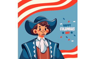 Illustration av Columbus Day Celebration