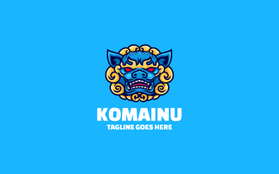 Komainu 吉祥物卡通标志 1