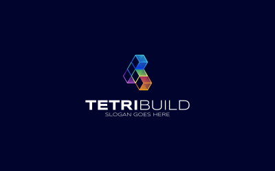 Letter T Gradient Colorful Style