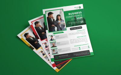 Modern business flyer template design