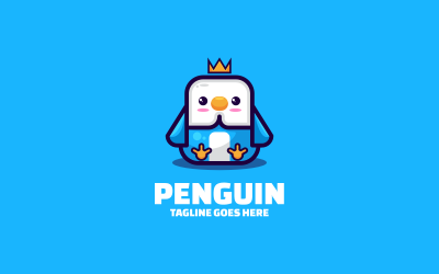 Penguin Mascot Cartoon Logo 01