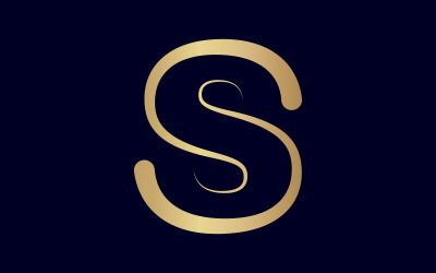Unique style modern S letter logo design with awesome color