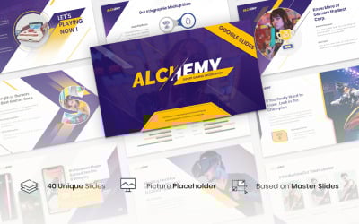 Alchemy – Esport Gaming Google Slides sablon