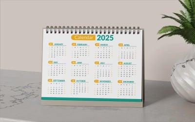 Corporate Calendar Design For Office Desk Vector Template