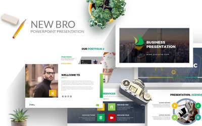 Nowy projekt Szablon prezentacji Powerpoint