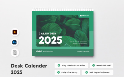 Tischkalender 2025 Design V3