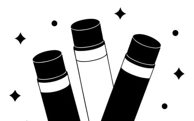 Kolekcja balsamów do ust Vibrant GlowBerry Mockup Vector Art Design