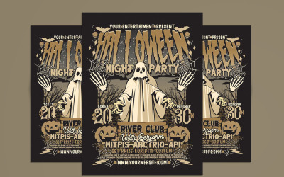 Halloween Night Party Flyer 2024