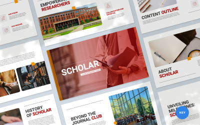 Presentatie Keynote-sjabloon voor Scholar Journal Club