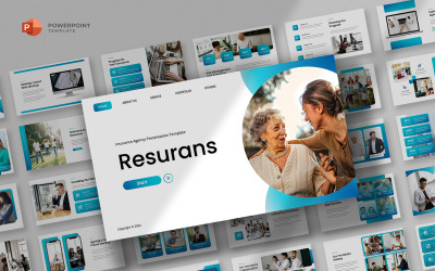 Resurans - Шаблон Powerpoint для страхового агентства