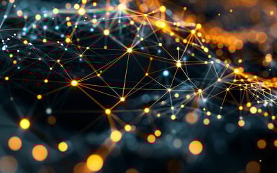 abstract tech background highlighting the advance