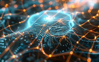 Abstract tech background illustrating advance