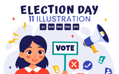 11 Illustration politique du jour des élections