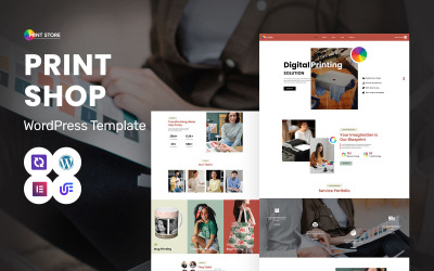 Prnt Store – Nyomda, digitális nyomtatás és egyedi nyomtatási szolgáltatások WordPress Elementor téma