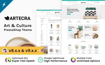 Artecra - Art, Culture, Decor and Handicrafts Prestashop Theme