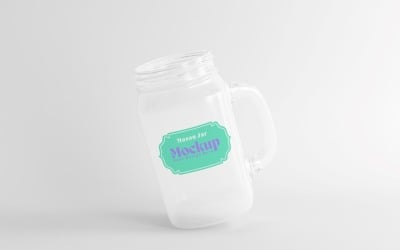 Frosted Mason Jar Mockup for Packaging Design Mockup Presentations 98